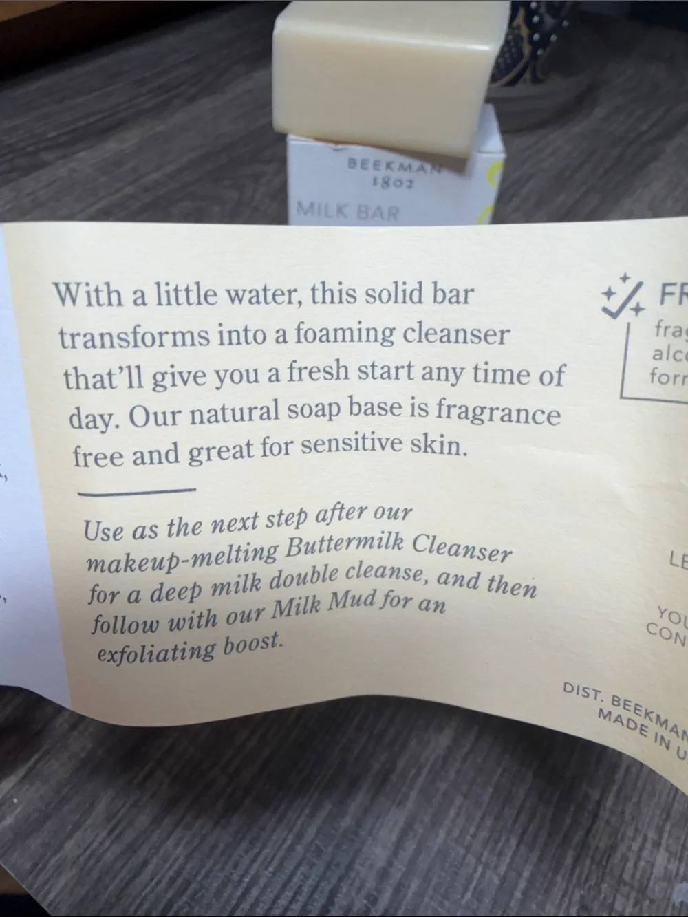 🍄5 for $35🍄 Beekman 1802 Milk Bar Facial Cleansing Bar